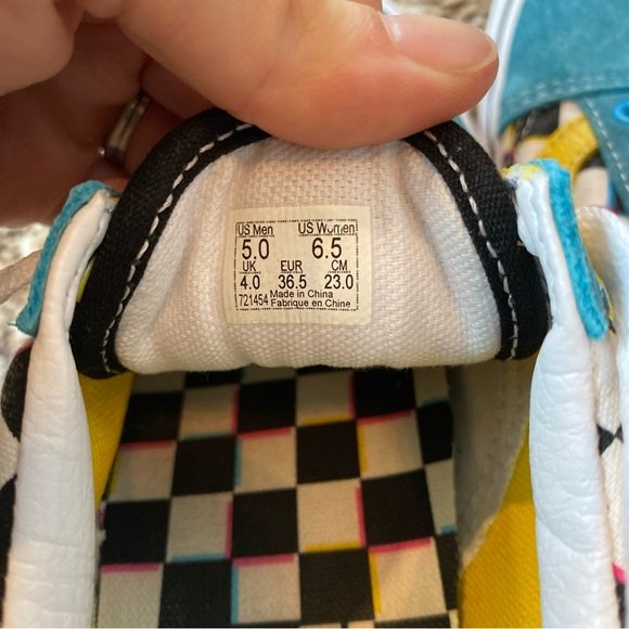 Unisex Vans Old Skool Crazy Check - Picture 4 of 5